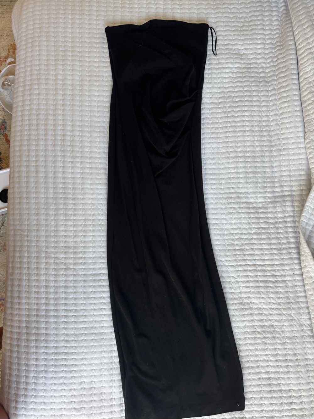 Zara Black Strapless Midi Dress